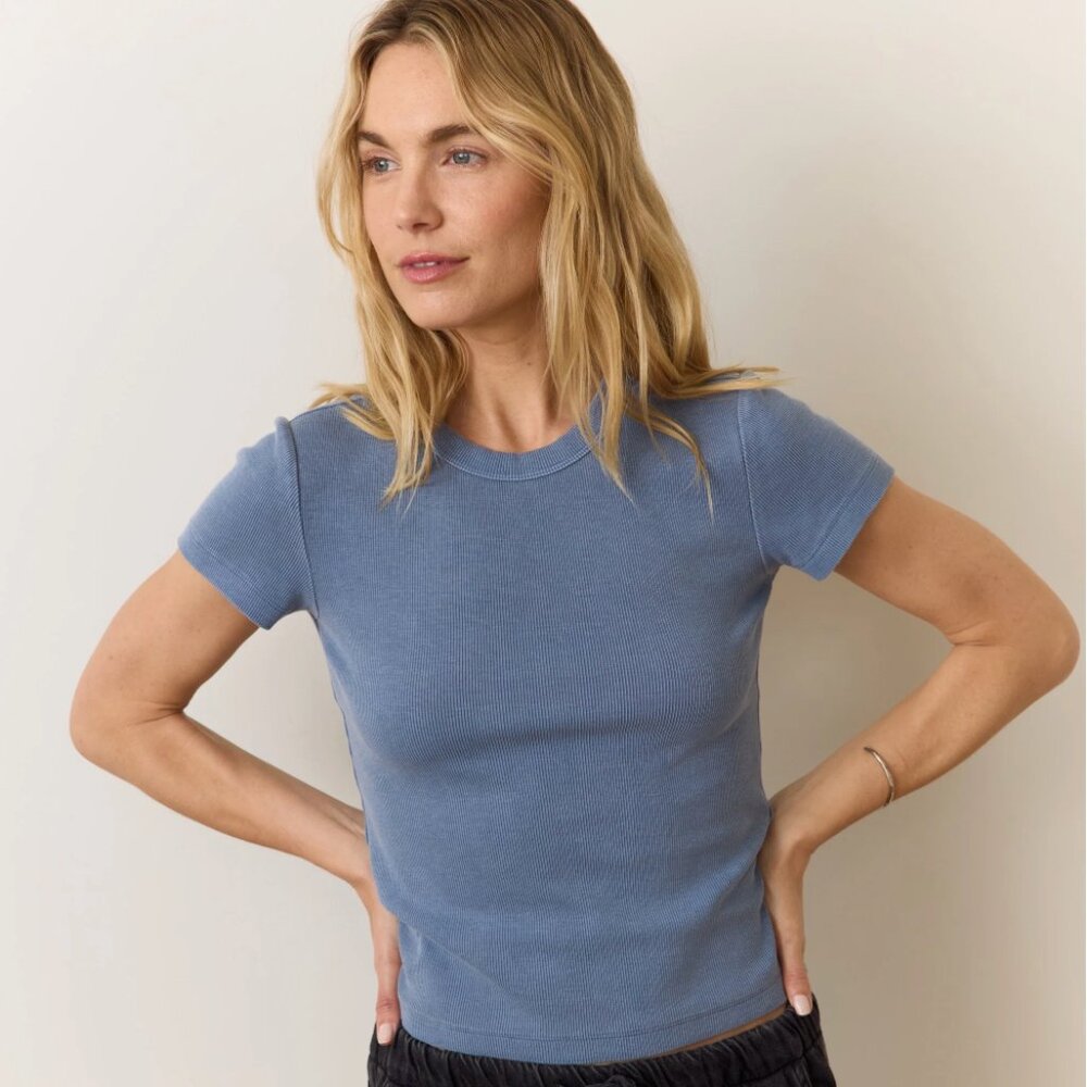 Lexi Rib Sun-In Crew Tee